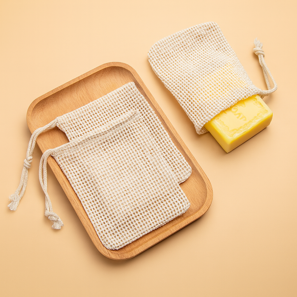 Handmade Mesh Soap Bags
